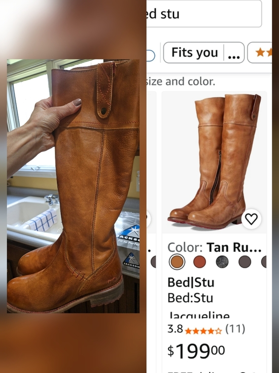 Bed Stu Shoes - 😍GORGEOUS Bed Stu Tan Leather Knee-High Riding Boots